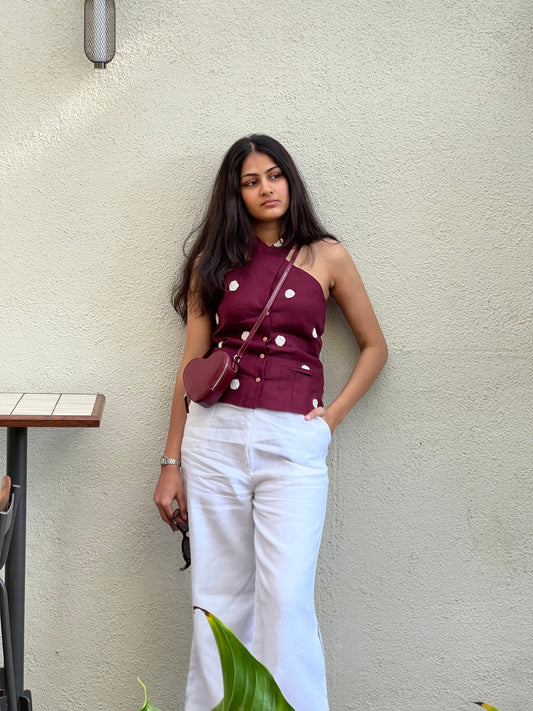 Wine & cheese trousers