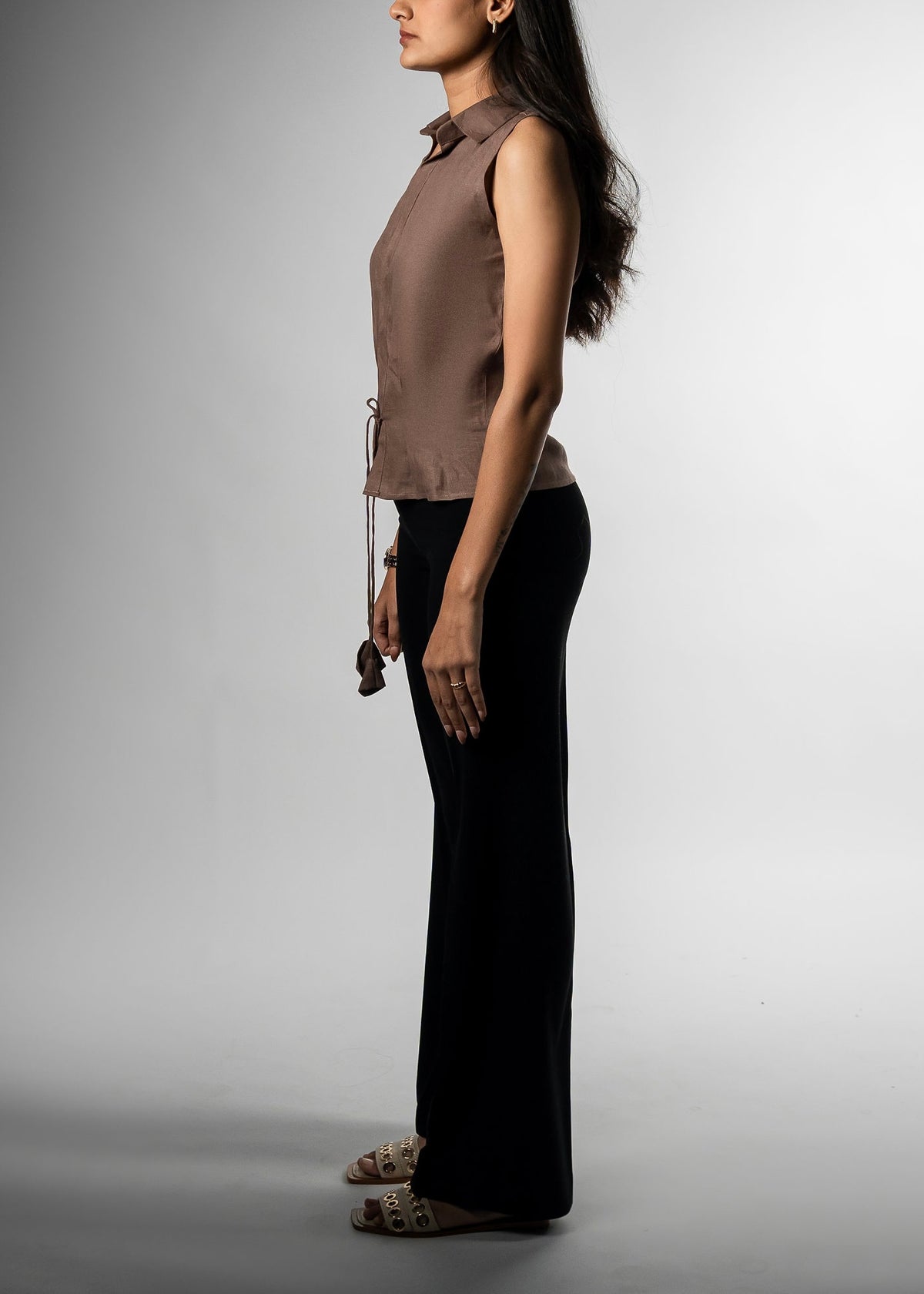Mocha brown top