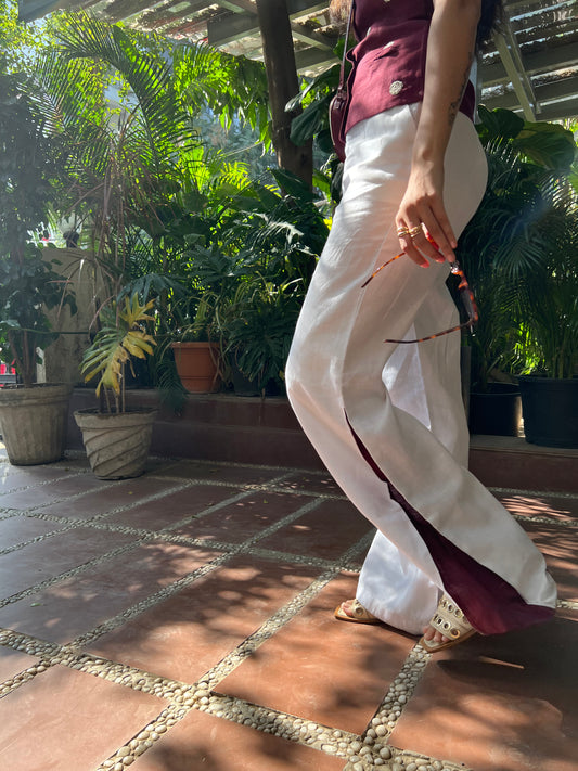 Wine & cheese trousers